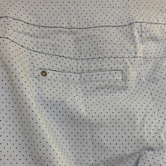 Reitmans Sky Blue Polka Dot Capri , size 4 petite, with front pockets - Picture 8 of 8